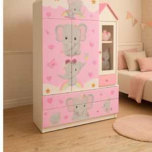ROPERO MELAMINE CALCOMANIA 1M STANDARD (DISEÑOS NIÑOS C/SABANERA O TOCADOR)