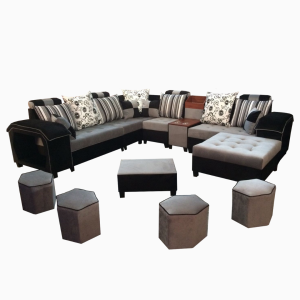 SOFA SECCIONAL EUROPEO + MESA DE CENTRO