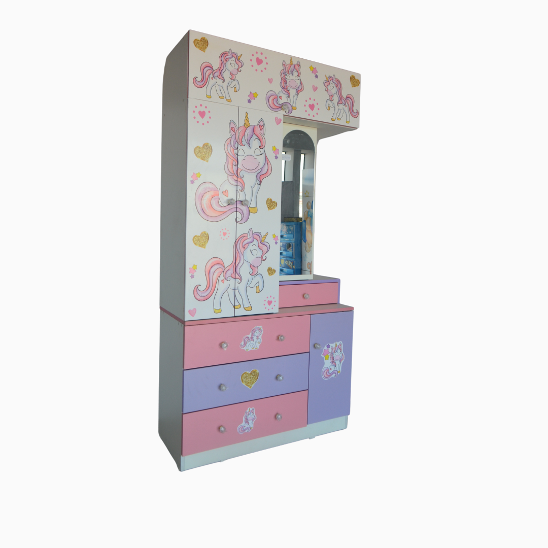 ROPERO MELAMINE CALCOMANIA 90CM PREMIUM (DISEÑOS NIÑOS C/TOCADOR) - Imagen 3