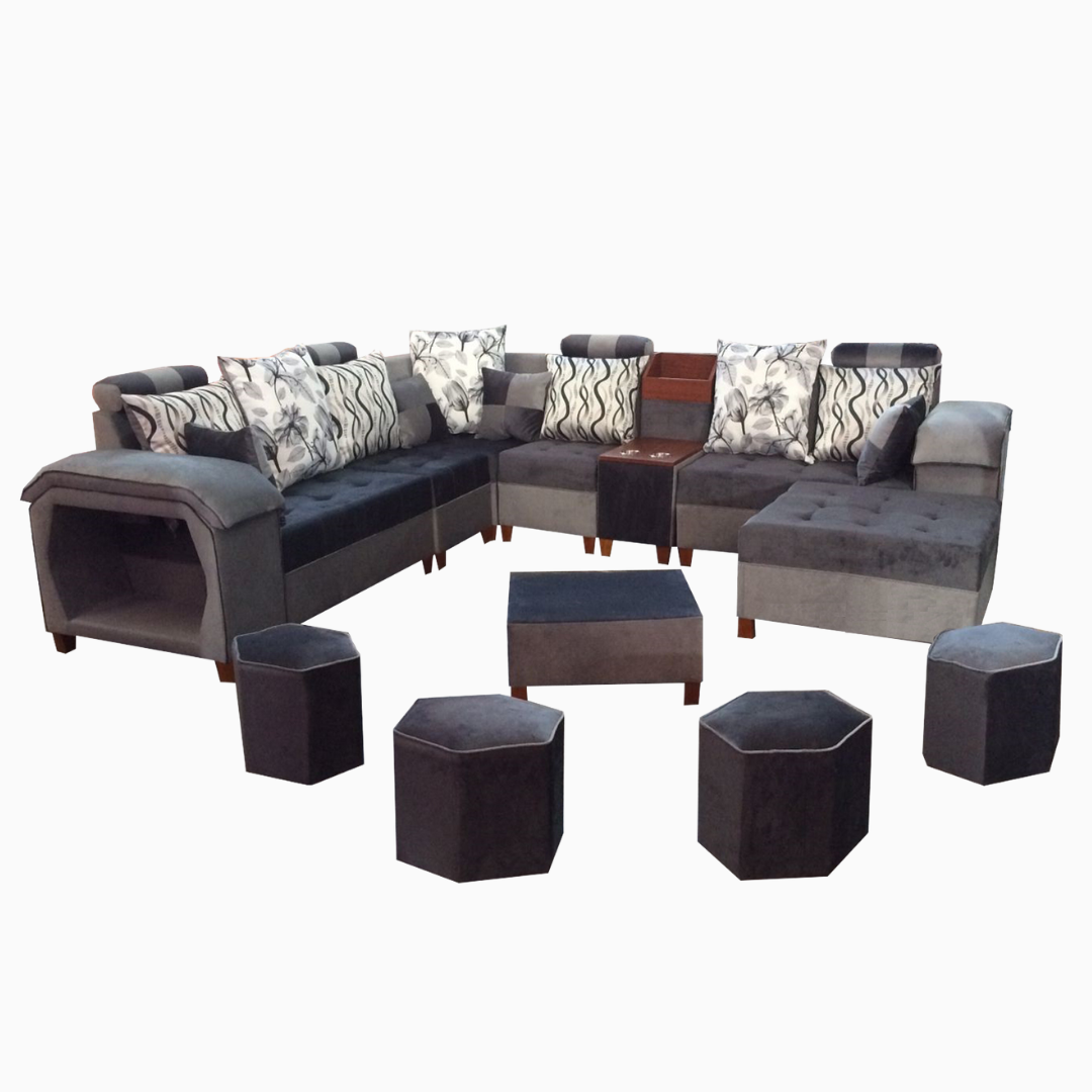 SOFA SECCIONAL EUROPEO + MESA DE CENTRO - Imagen 2