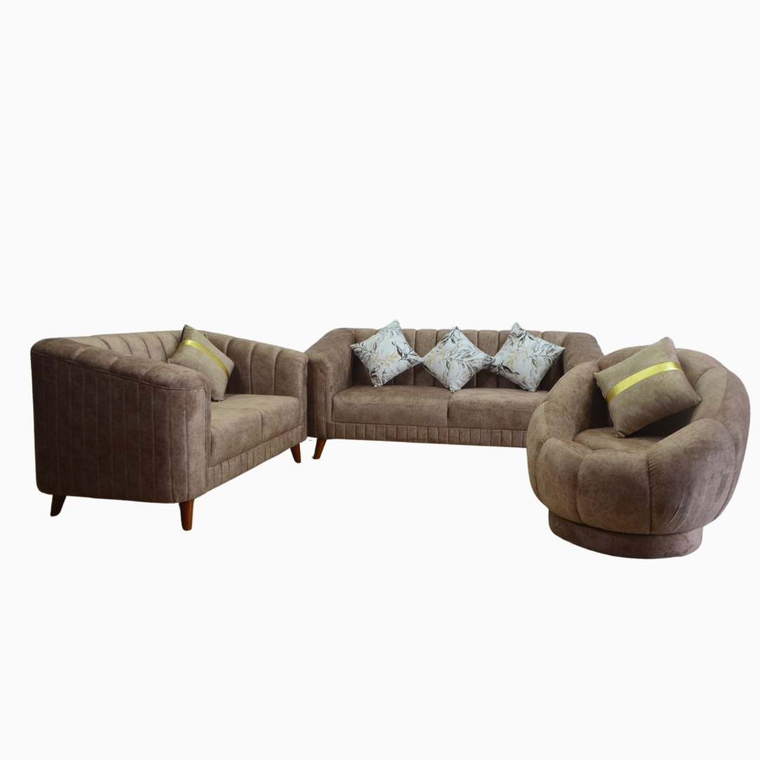 JUEGO DE SALA 3X2X1 DAMARIZ GIRATORIO - BARCELONA