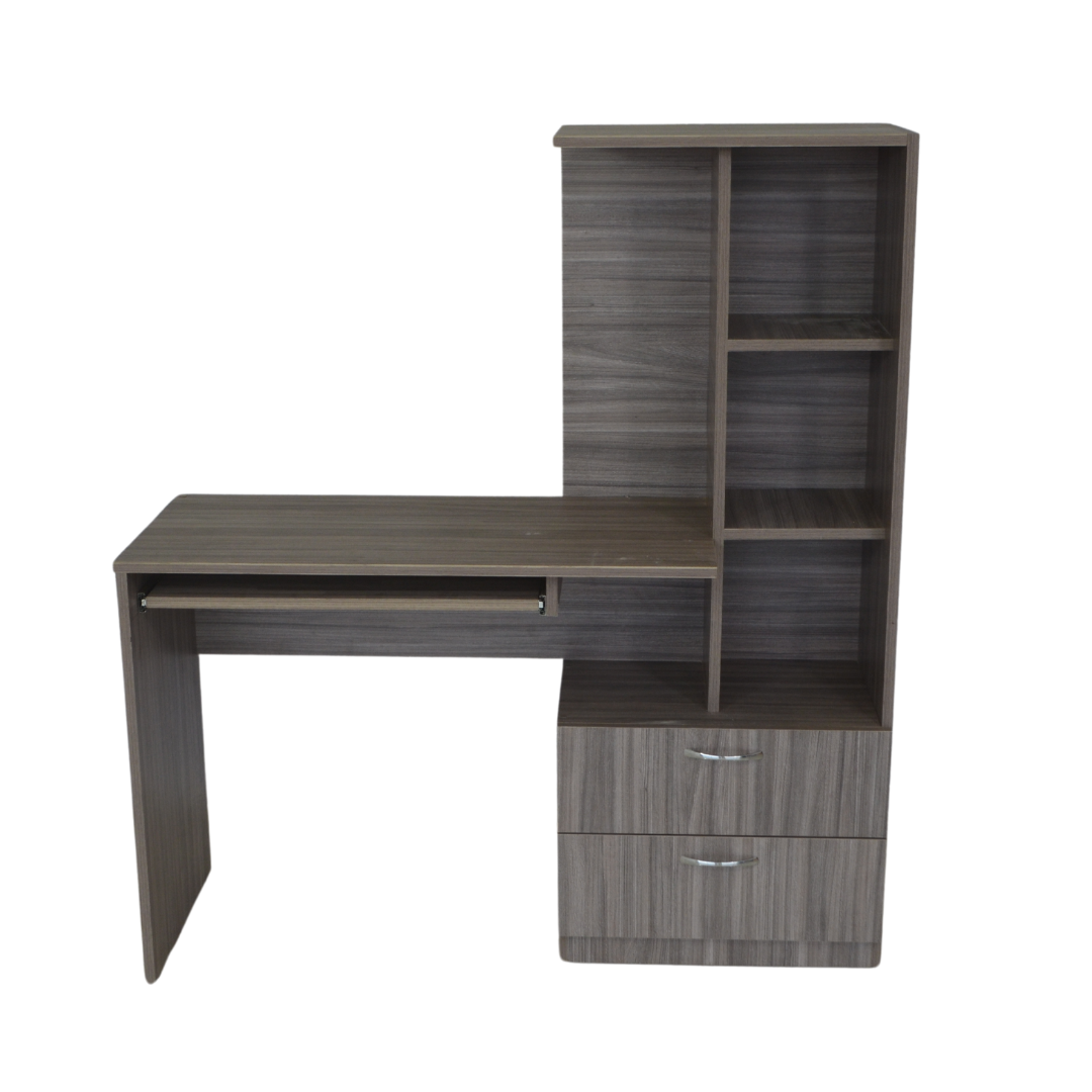 ESCRITORIO MELAMINE 1.2M MOD.L C/LIBRERO Y CAJON