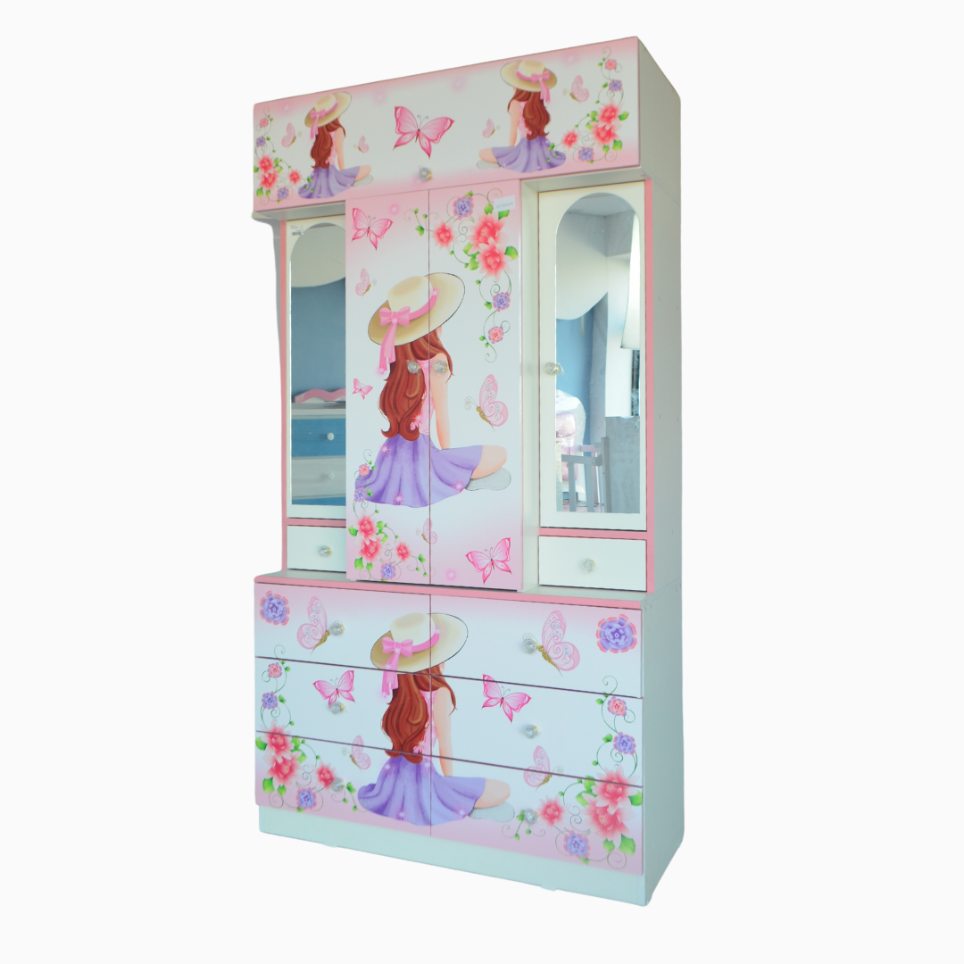 ROPERO MELAMINE CALCOMANIA 1.10M STANDARD (DISEÑOS NIÑOS C/SABANERA O TOCADOR ) - Imagen 4