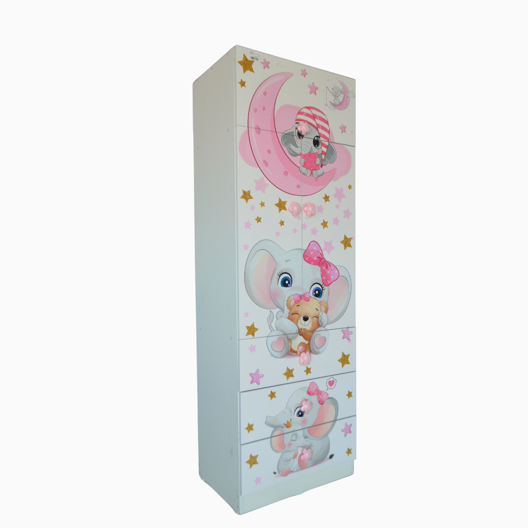 ROPERO MELAMINE CALCOMANIA 60CM STANDARD (DISEÑOS NIÑOS C/SABANERA) - Imagen 2