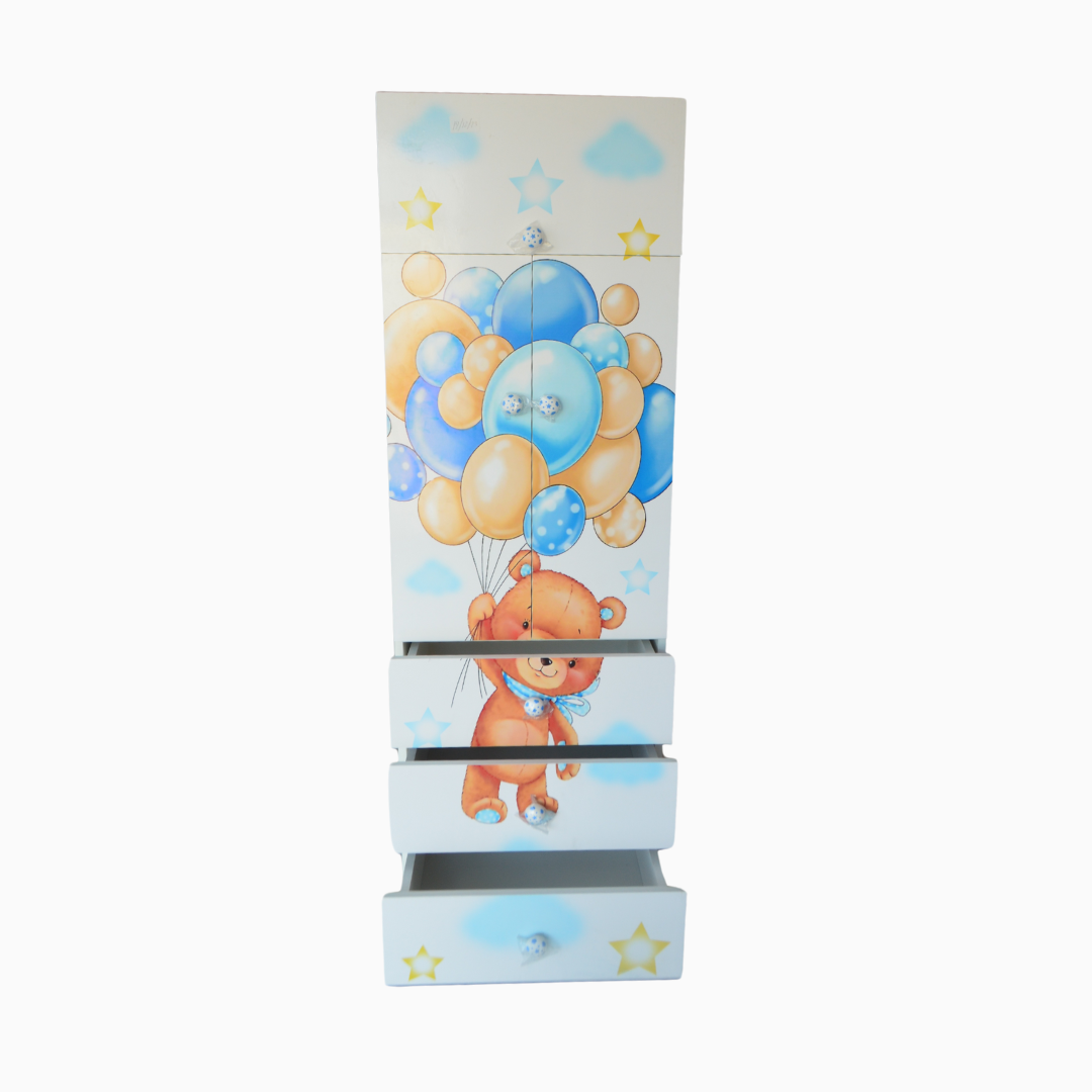 ROPERO MELAMINE CALCOMANIA 60CM STANDARD (DISEÑOS NIÑOS C/SABANERA) - Imagen 3