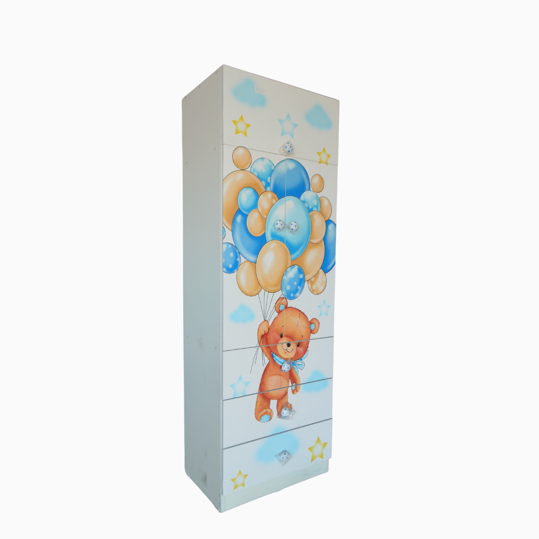 ROPERO MELAMINE CALCOMANIA 60CM STANDARD (DISEÑOS NIÑOS C/SABANERA) - Imagen 4
