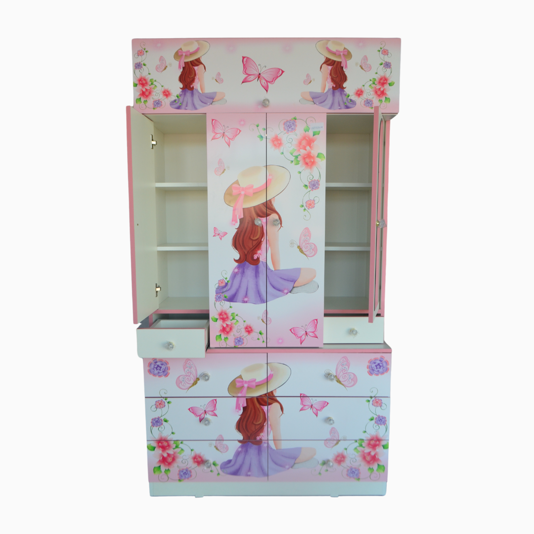 ROPERO MELAMINE CALCOMANIA 1.10M STANDARD (DISEÑOS NIÑOS C/SABANERA O TOCADOR ) - Imagen 3