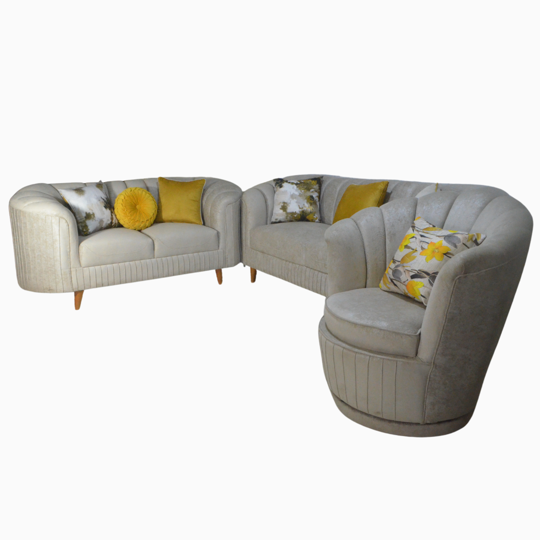 JUEGO DE SALA 3X2X1 - MÓNACO (CON PIEZA GIRATORIO)