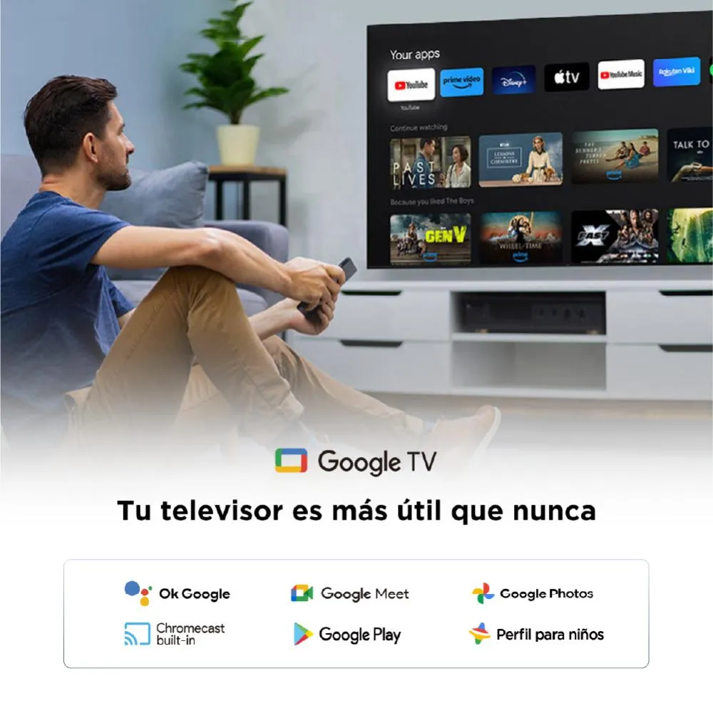55V6C - Televisor Smart TV 55 LED 4K UHD TCL - Imagen 5