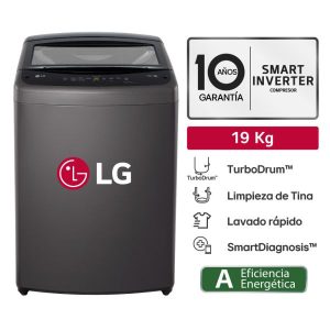 WT19BVTB - Lavadora Automática Carga Superior Con TurboDrum™, Negro Claro 19Kg Lg