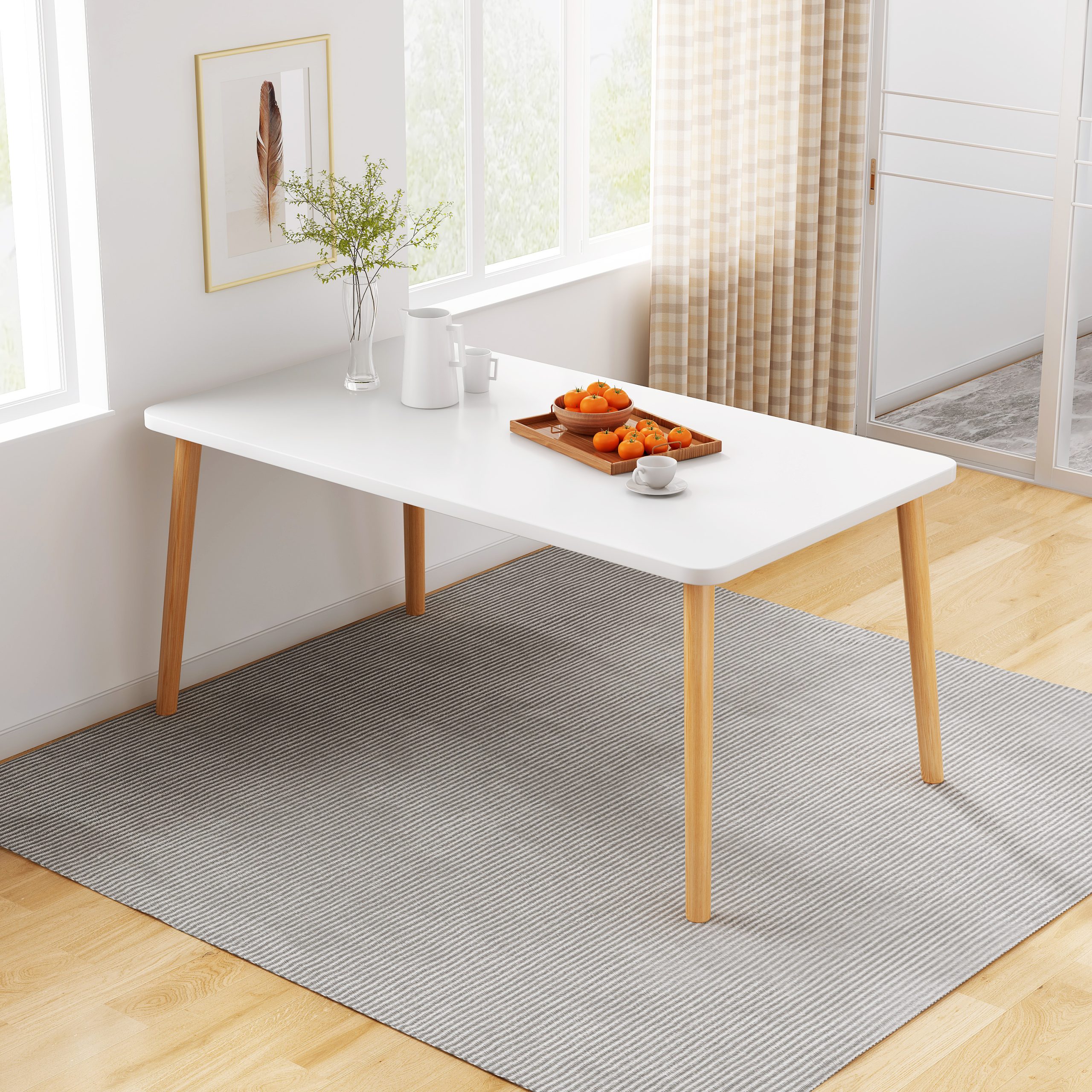 ESCRITORIO / MESA DE ESTUDIO VINTAGE BLANCO 1.2 M - MFTOP - Imagen 2