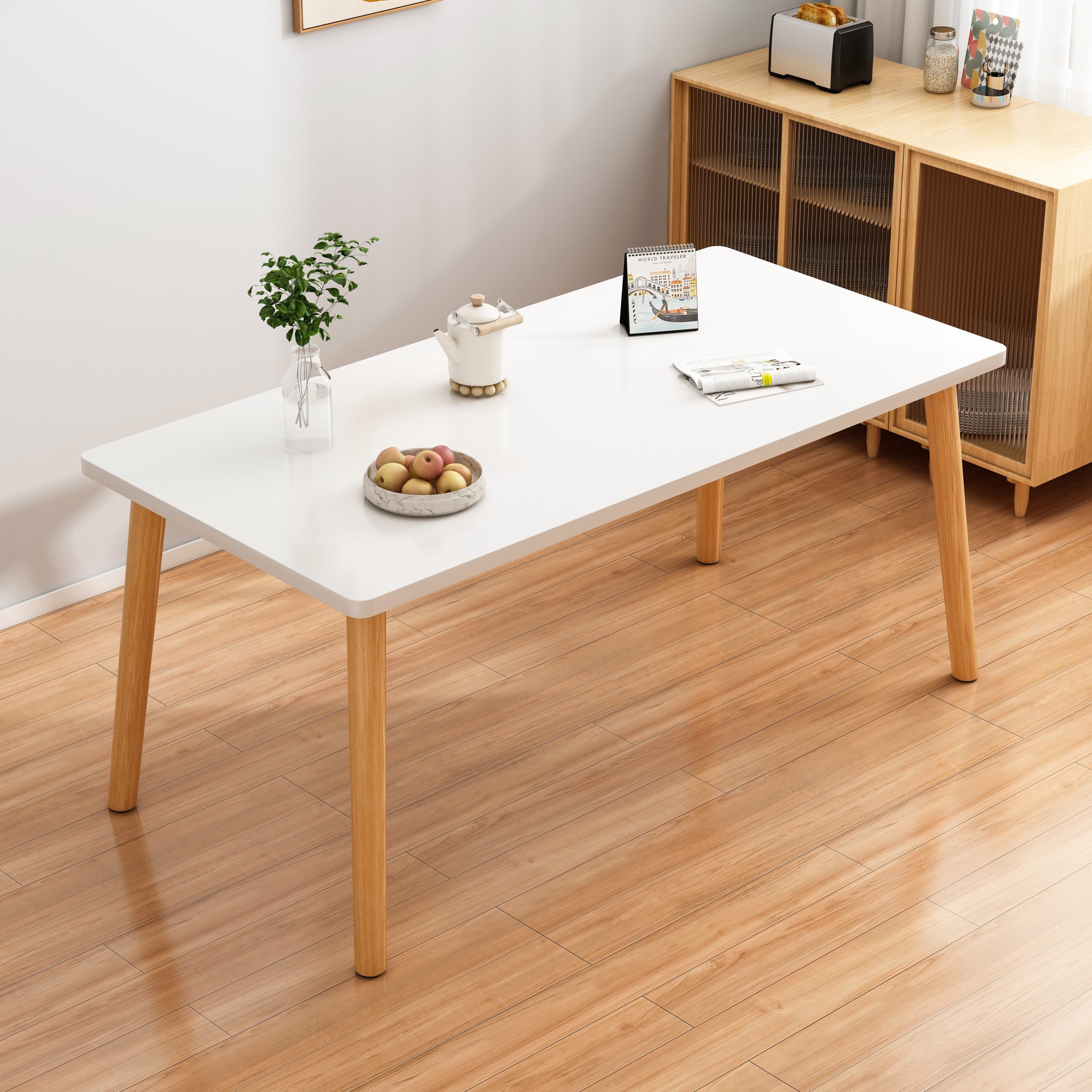 ESCRITORIO / MESA DE ESTUDIO VINTAGE BLANCO 1.2 M - MFTOP