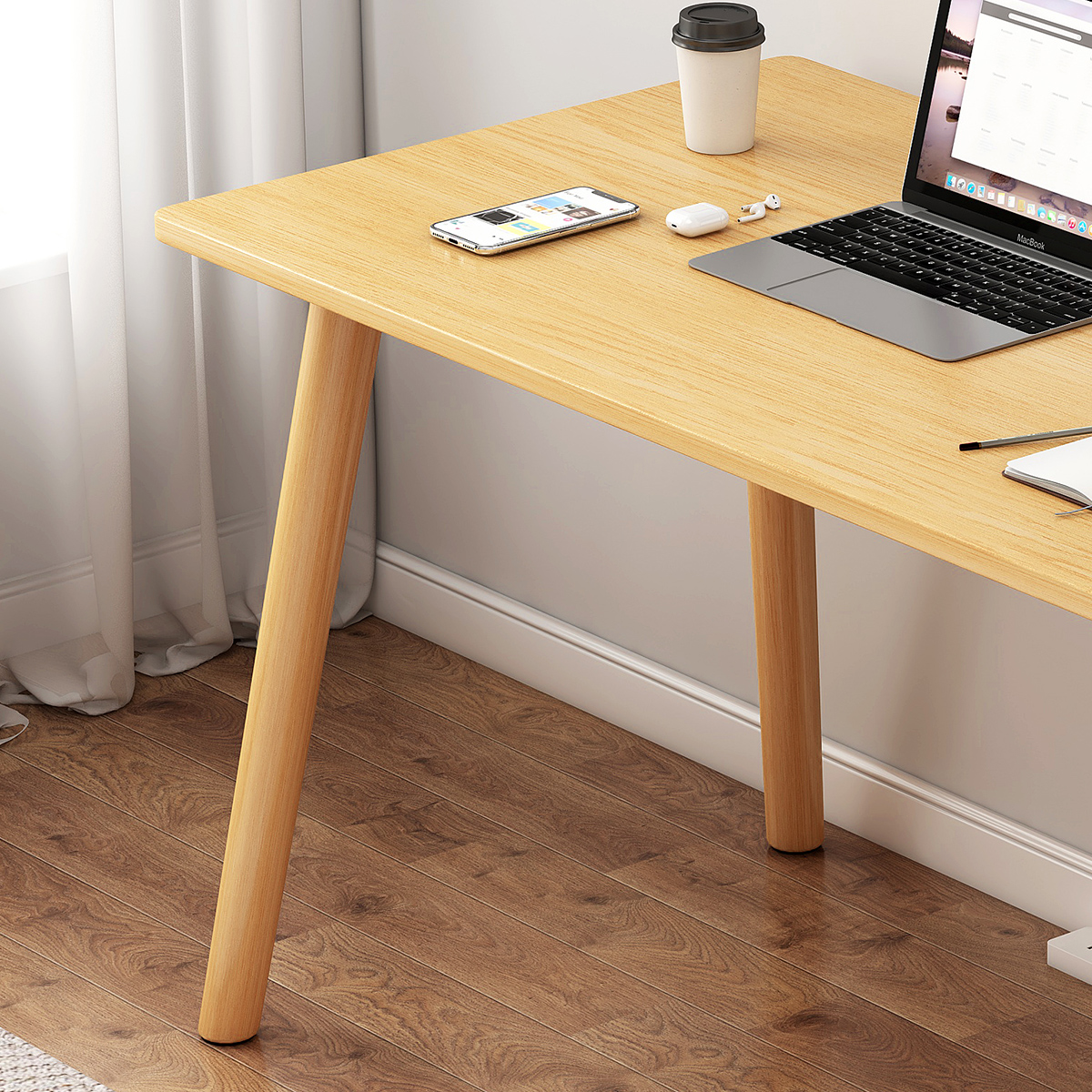 ESCRITORIO / MESA DE ESTUDIO VINTAGE NATURAL 1M - MFTOP - Imagen 3