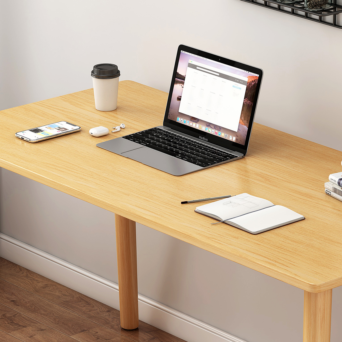 ESCRITORIO / MESA DE ESTUDIO VINTAGE NATURAL 1M - MFTOP - Imagen 2