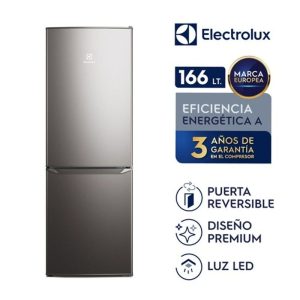 ERB162HS - Refrigeradora Invertida Silver 166L Bottom Freezer Electrolux