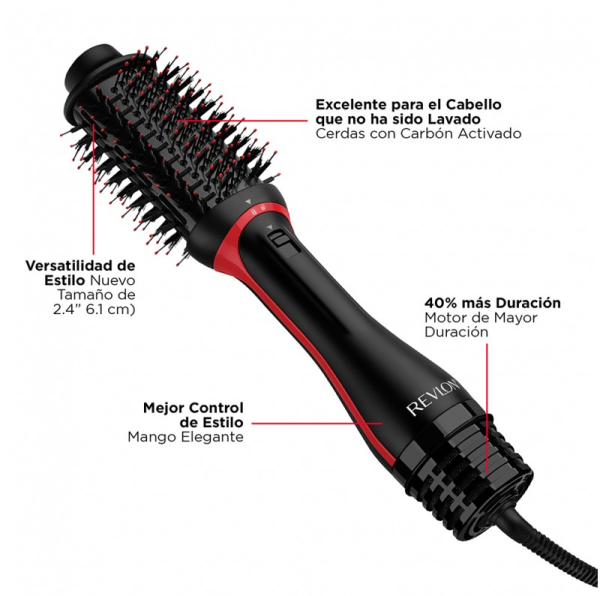 RVDR5298LA2 - Cepillo De Cabello, Salon One-Step Secador Y Voluminizador Plus Revlon - Imagen 3