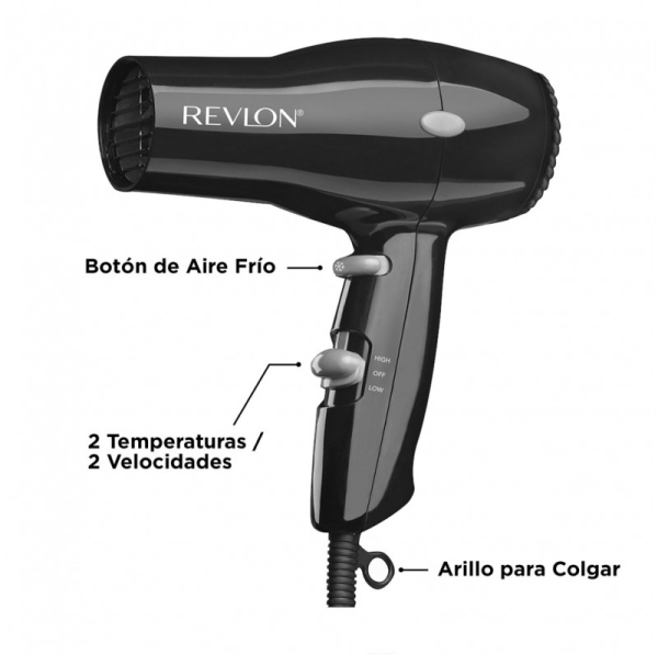 RVDR5260BLA2 - Secadora De Cabello Compacta Revlon - Imagen 3