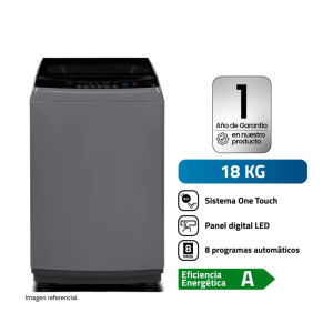 LRI-18DGR Lavadora Automática 18KG Gris OscuroIndurama