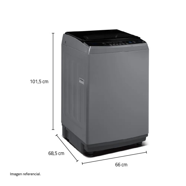 LRI-18DGR Lavadora Automática 18KG Gris OscuroIndurama - Imagen 2