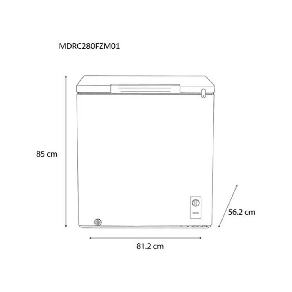 MDRC280FZR01PE - Congeladora Horizontal Triple Función 198L Blanca Midea - Imagen 6