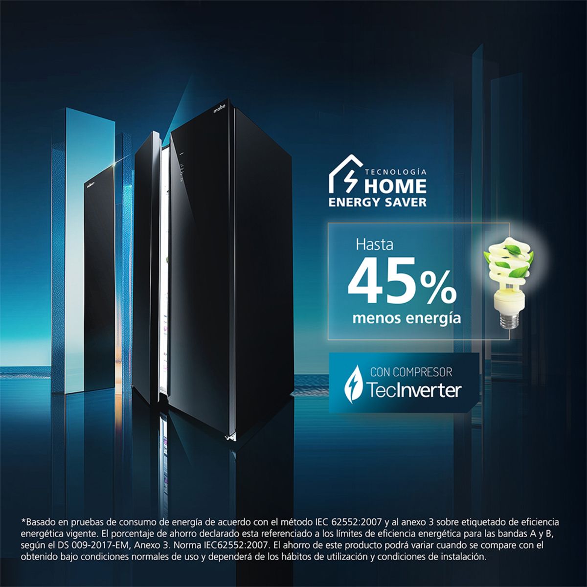 MSD480LPRPS0 - Refrigerador Side by Side No Frost 436 litros Netos Black Steel Mabe - Imagen 4