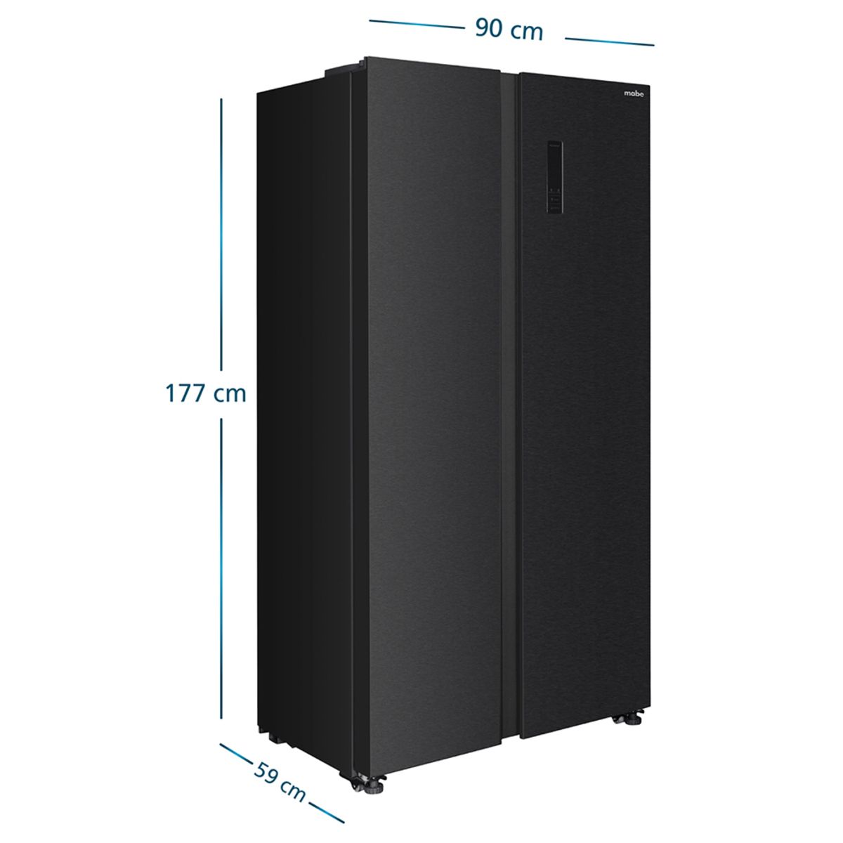 MSD480LPRPS0 - Refrigerador Side by Side No Frost 436 litros Netos Black Steel Mabe - Imagen 5