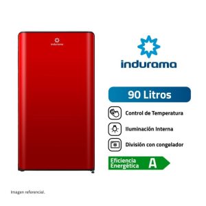 RI-109R - Frigobar Rojo Defrost 90Lt Indurama