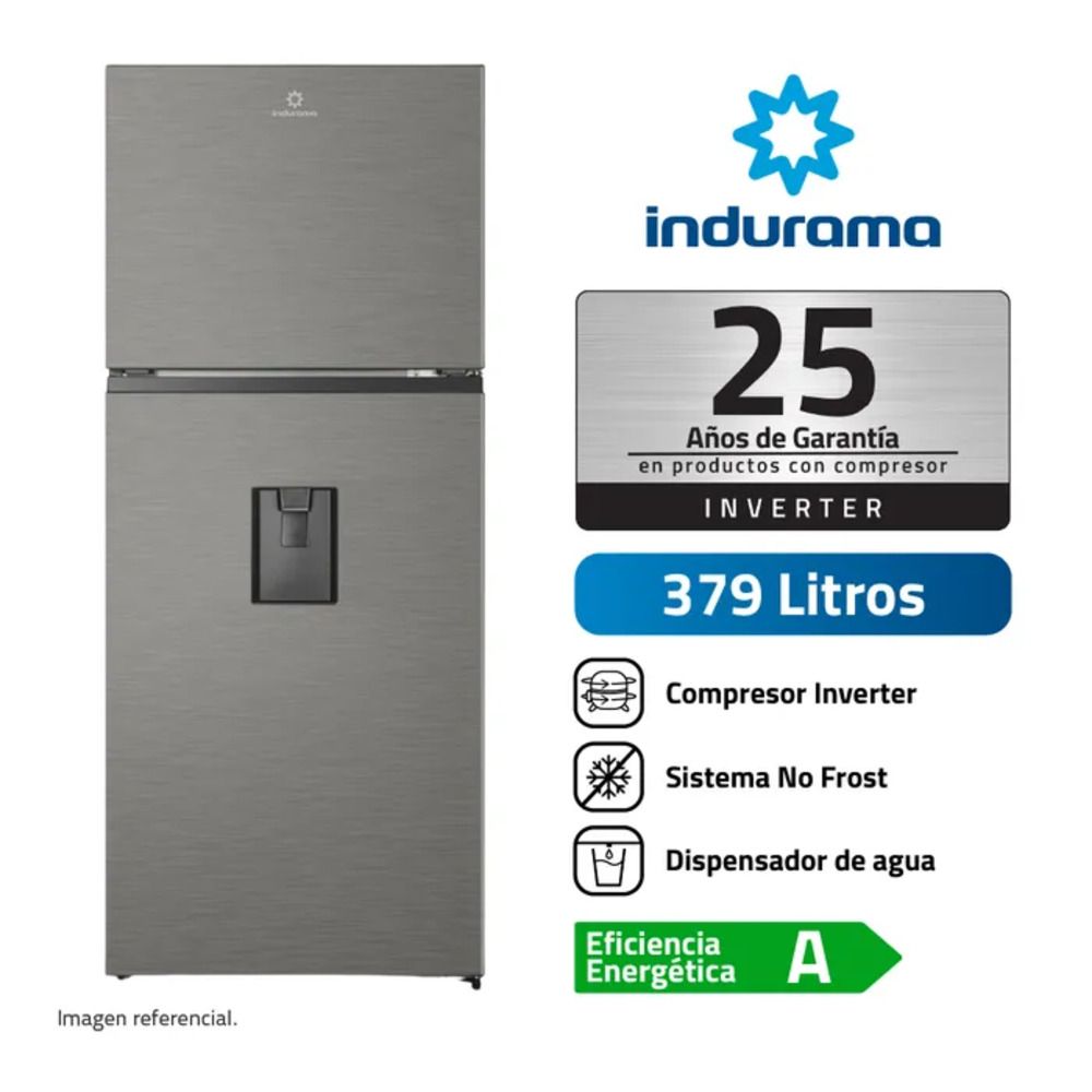 RI-469DI - Refrigeradora Croma 379Lt C/Dispensador Indurama