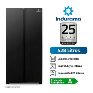 RI-769N - Refrigeradora Side By Side Negro 428 Lt Indurama