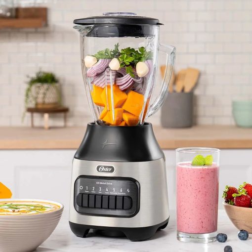 Licuadora Oster® con vaso de vidrio y 6 velocidades más pulso BLSTPEG - Imagen 3