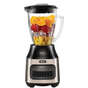 Licuadora Oster® con vaso de vidrio y 6 velocidades más pulso BLSTPEG