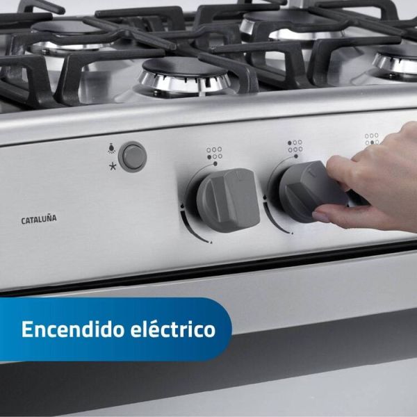 CATALUÑA QZ - Cocina De Pie 1 Horno 6 Hornillas Croma 80Cm Indurama - Imagen 2
