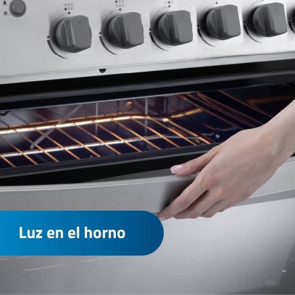 CATALUÑA QZ - Cocina De Pie 1 Horno 6 Hornillas Croma 80Cm Indurama - Imagen 4