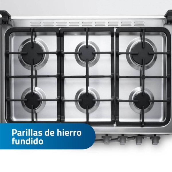 CATALUÑA QZ - Cocina De Pie 1 Horno 6 Hornillas Croma 80Cm Indurama - Imagen 3