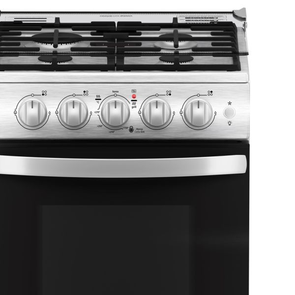 CMP5140FX1 - Cocina de Piso a Gas 52 cm Inox Mabe - Imagen 3