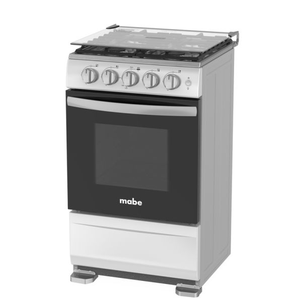 EMP5120GP2 - Cocina De Pie 1 Horno 4 Hornillas Grafito 52Cm Mabe - Imagen 4