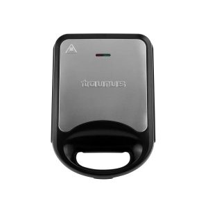 MEGA TOAST - Sandwichera Con Capacidad Para 4 Panes, Antiadherente, Cubierta de Acero Inoxidable Taurus