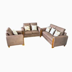 JUEGO DE SALA 3X2X1 TAMARA (PATA DE MADERA) PREMIUM