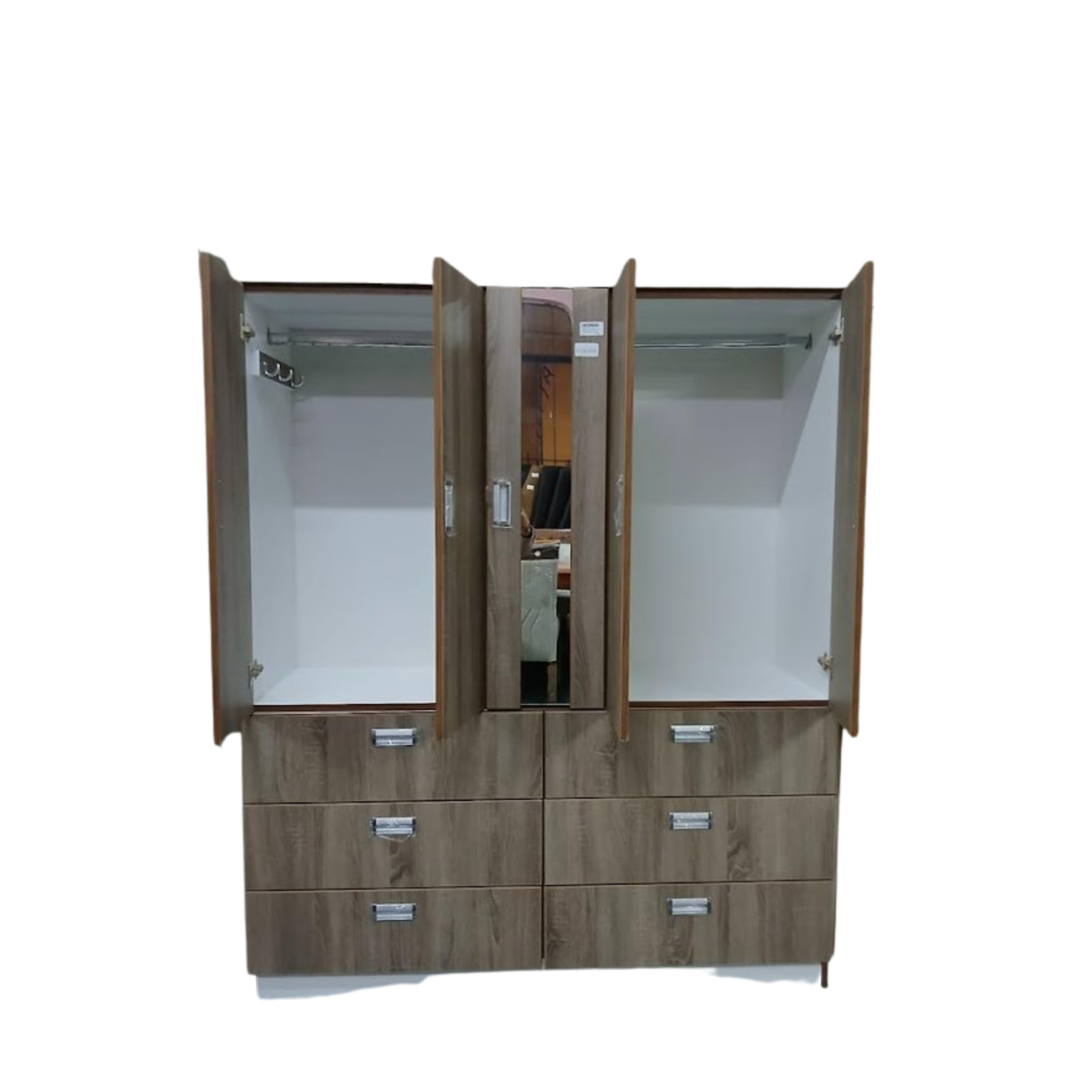 ROPERO MELAMINE 1.40M STANDARD (5 PUERTAS) - Imagen 2