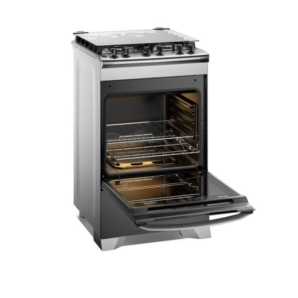 LUANA - Cocina De Pie 1 Horno 4 Hornillas Silver 24" Inresa - Imagen 6