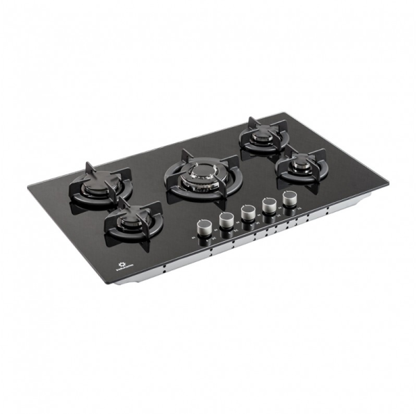 EGI-905VDNEG 5Q- Cocina empotrable a gas 5Q negro 87cm Indurama - Imagen 2