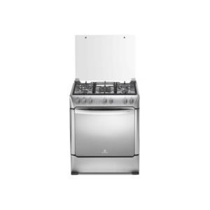 FIRENZE ZAFIRO CROMA - Cocina De Pie 1 Horno 5 Hornillas Parrillas Hierro Fundido Inox 32" Grill Indurama