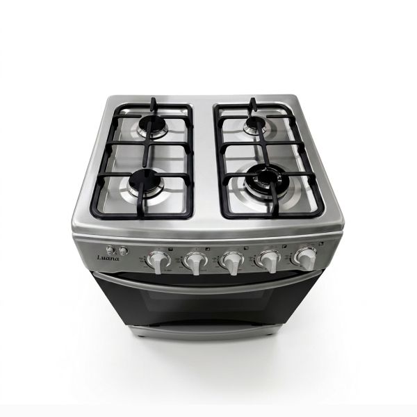 LUANA - Cocina De Pie 1 Horno 4 Hornillas Silver 24" Inresa - Imagen 3