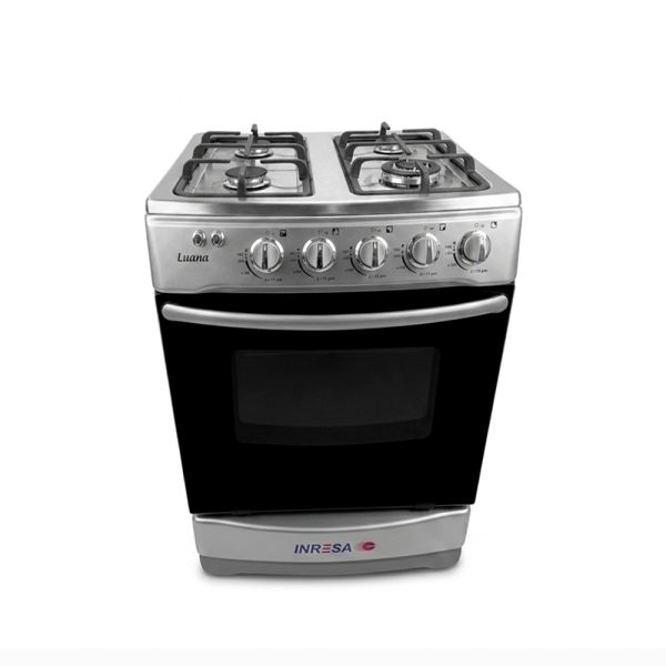 LUANA - Cocina De Pie 1 Horno 4 Hornillas Silver 24" Inresa - Imagen 7