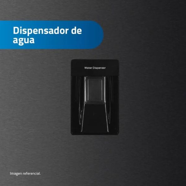 RI-578DN - Refrigeradora Top Mount, Con Dispensador, Negra 525L Indurama - Imagen 3