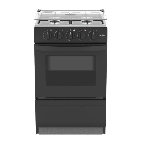 EMP2000AN0 - Cocina De Pie 1 Horno 4 Hornillas Negro 52Cm Mabe - Imagen 2