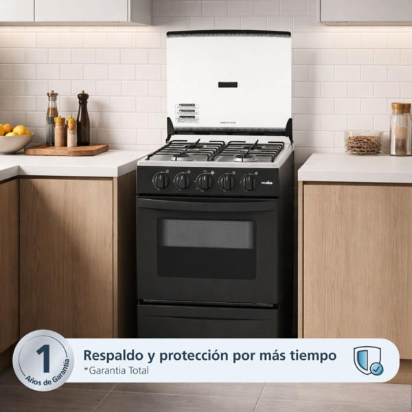 EMP2000AN0 - Cocina De Pie 1 Horno 4 Hornillas Negro 52Cm Mabe - Imagen 5